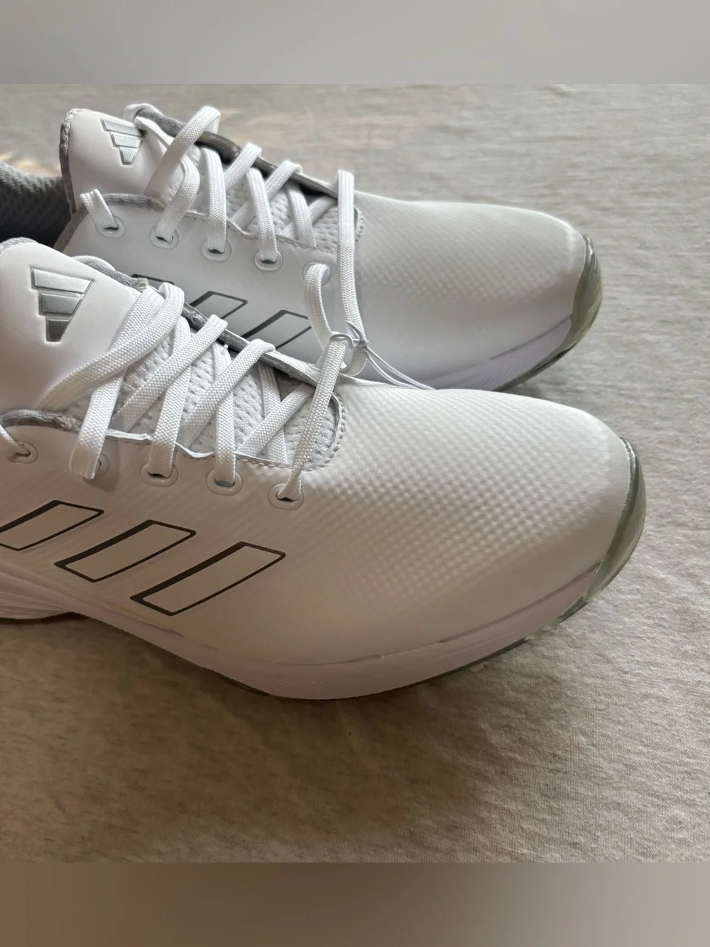 Adidas ZG23 Spiked Golf Shoes White/Silver Men’s Size 8 NEW